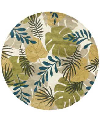 Kas - Havana Breeze 2637 Ivory 7'6" Round Area Rug
