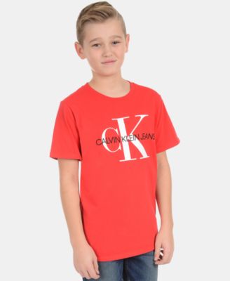 Calvin Klein - Big Boys Bold School Logo Graphic T-Shirt