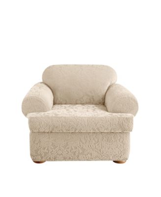 Sure Fit - Slipcovers, Stretch Jacquard Damask 2-Piece Chair
