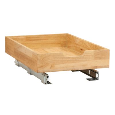 Household Essentials - Glidez  Wood 1-Tier Sliding Cabinet Organizer