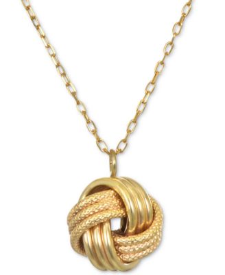 Macy's Brand - Knot 18" Pendant Necklace in 14k Gold