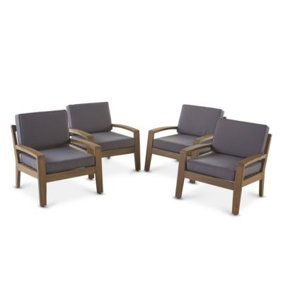 Noble House - Grenada Outdoor Club Chair (Set of 4)