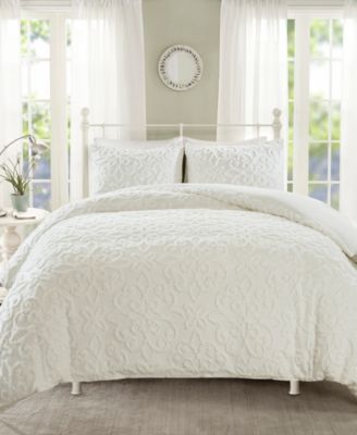 Madison Park - Sabrina 3-Pc. Tufted Cotton Chenille Duvet Cover Sets