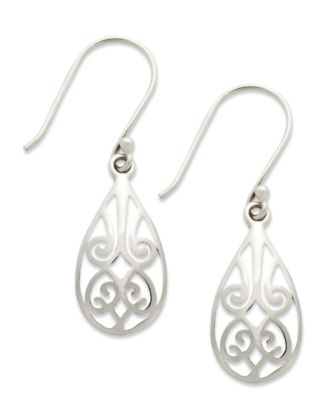 Giani Bernini - 18k Gold over Sterling Silver Earrings, Filigree Teardrop Earrings