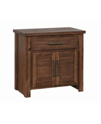 Macy's - Sutter Creek 2-door Nightstand Vintage Bourbon