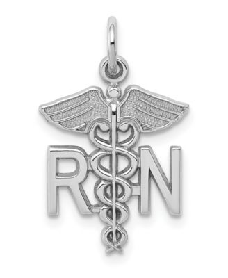 Macy's Brand - Registered Nurse Charm in 14k White Gold