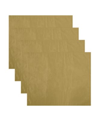 Elrene - Poinsettia  Jacquard Holiday Placemat, Set of 4
