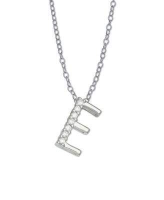 Giani Bernini - Cubic Zirconia Initial Pendant Necklace in Sterling Silver