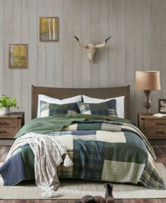 Woolrich - Mill Creek 3 Piece Full/Queen Oversized Cotton Quilt Set