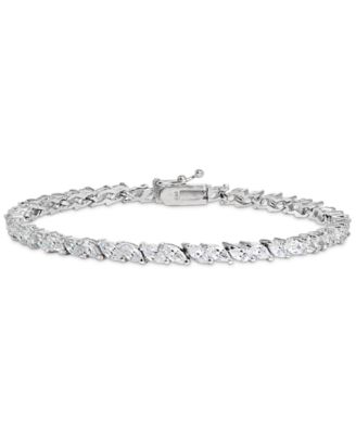 Giani Bernini - Cubic Zirconia Marquise Tennis Bracelet in Sterling Silver