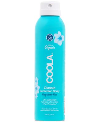 COOLA - Coola Classic Body Organic Sunscreen Spray SPF 50 - Fragrance Free, 6-oz.