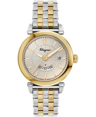Salvatore Ferragamo - Men's Swiss Feroni Two-Tone Stainless Steel Bracelet Watch 40mm
