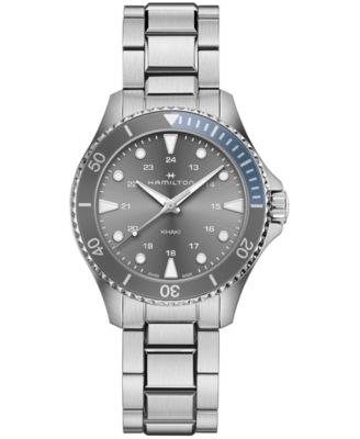 Hamilton - Unisex Swiss Khaki Scuba Stainless Steel Bracelet Watch 37mm