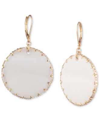 lonna & lilly - Gold-Tone & Colored Disc Drop Earrings