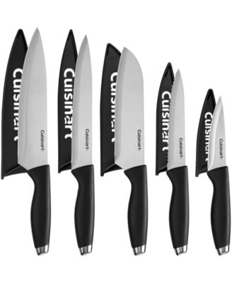 Cuisinart - 10-Pc. Cutlery Set with Stainless Steel End Caps & Blade Guards
