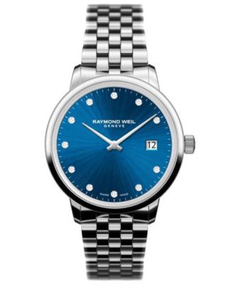 Raymond Weil - Women's Swiss Toccata Diamond (1/20 ct. t.w.) Stainless Steel Bracelet Watch 29mm