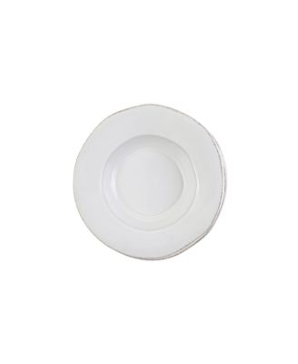 VIETRI - Vietri Lastra White Rimmed Pasta Bowl