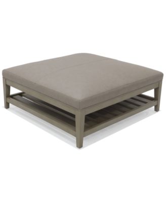 Furniture - Charlett 42" Leather Cocktail Table