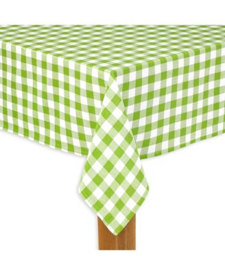Lintex - Buffalo Check Green 100% Cotton Table Cloth for Any Table 60"X104"