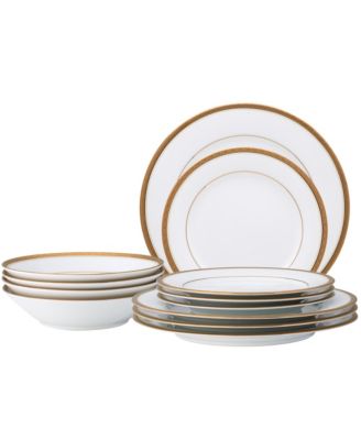 Noritake - Charlotta Gold 12 Pc Dinnerware Set