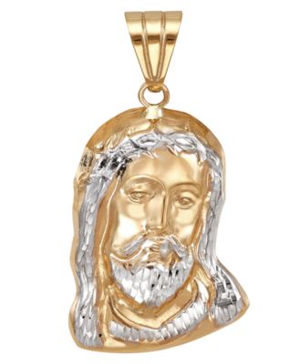Macy's Brand - Men's Christ Head Pendant in 14k Gold