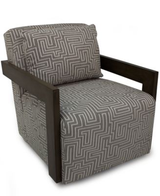 Furniture - Saulie 30" Fabric Swivel Chair