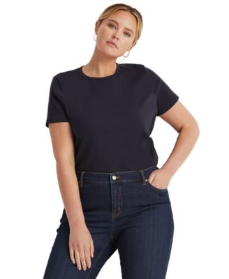 Lauren Ralph Lauren - Plus Size Cotton Knit Top