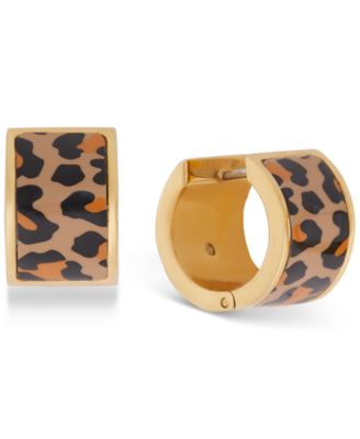 kate spade new york - Gold-Tone Flower Huggie Hoop Earrings