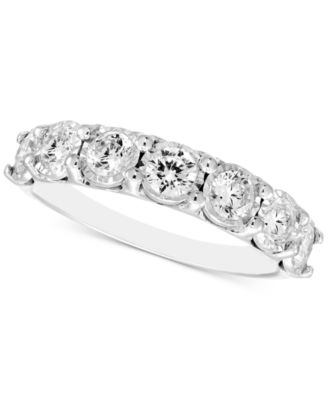 Macy's Brand - Diamond Seven Stone Band (1 ct. t.w.) in 14k White Gold