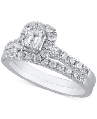 Macy's Brand - Diamond Emerald-Cut Bridal Set (1 ct. t.w.) in 14k Gold