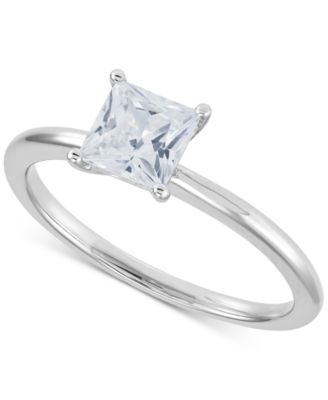 Grown With Love - Lab-Created Diamond Princess-Cut Solitaire Engagement Ring (1 ct. t.w.) in 14k White Gold