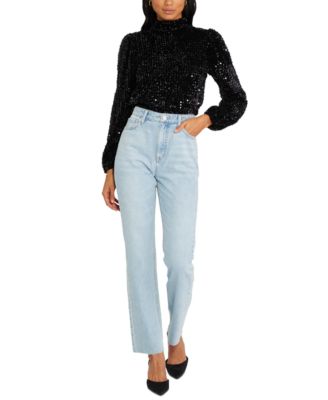 Sanctuary - All Nighter Mock-Neck Top