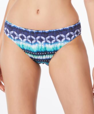 Bleu by Rod Beattie - Printed Ruched-Back Bikini Bottoms