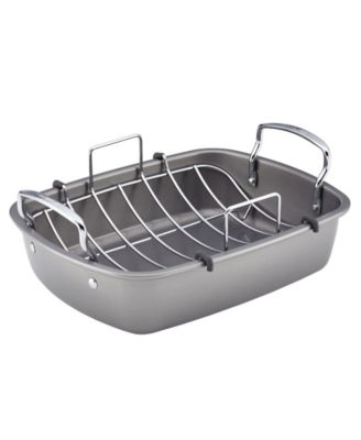 Circulon - Chocolate Nonstick 17" x 13" Roaster with U-Rack
