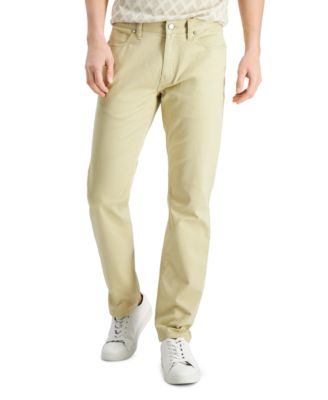 Alfani - Men's Five-Pocket Straight-Fit Twill Pants