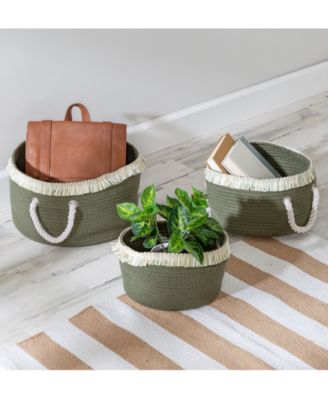 Honey Can Do - Nesting Cotton Rope Baskets, Set of 3
