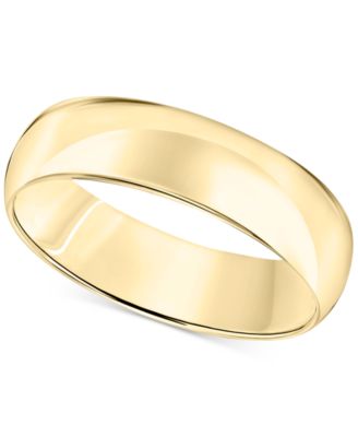 Macy's Brand - Men's Comfort Fit Wedding Band (6mm) in 14k Gold