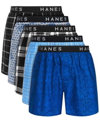 Hanes - Men's Ultimate 5-Pk. Moisture-Wicking Boxers
