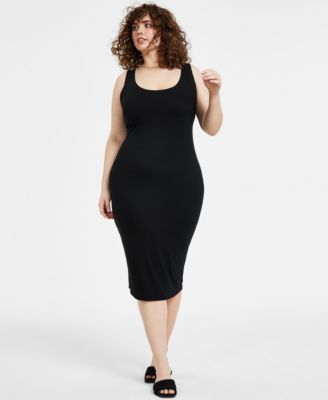 Bar III - Plus Size Sleeveless Bodycon Midi Dress, Created for Macy's