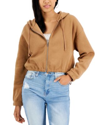 Hippie Rose - Juniors' Zip-Front Hoodie