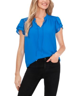 CeCe - Women's Yoryu Flutter Sleeve Blouse