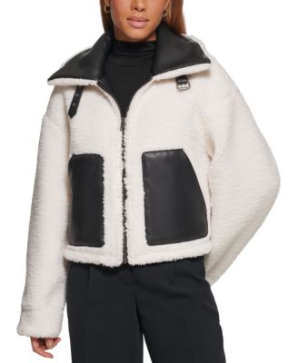 Levi's - Women's Reversible Faux-Shearling Moto Coat