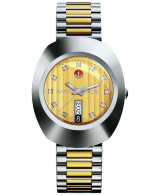 Rado - Women's Swiss Automatic DiaStar Original Two Tone Stainless Steel Bracelet Watch 35mm