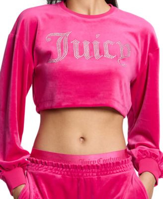 Juicy Couture - Women's Cropped Logo Sweatshirt