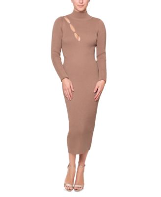 RACHEL Rachel Roy - Women's Clarke Ribbed Front-Cutout Dress