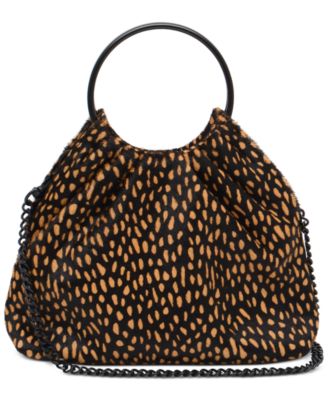 Thacker - Kara Animal Print Calf Hair Small Crossbody
