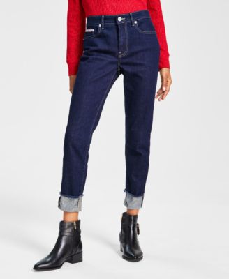 Tommy Hilfiger - TH Flex Raw-Cuff Skinny Jeans
