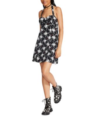 Betsey Johnson - Women's Halter-Neck Ponte-Knit Fit & Flare Dress
