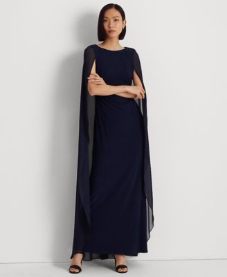 Lauren Ralph Lauren - Women's Georgette-Cape Jersey Gown
