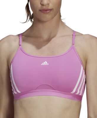 adidas - Women's Aeroreact 3-Stripes Low-Impact Sports Bra